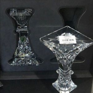 Six inch Waterford lismore candlestick holders